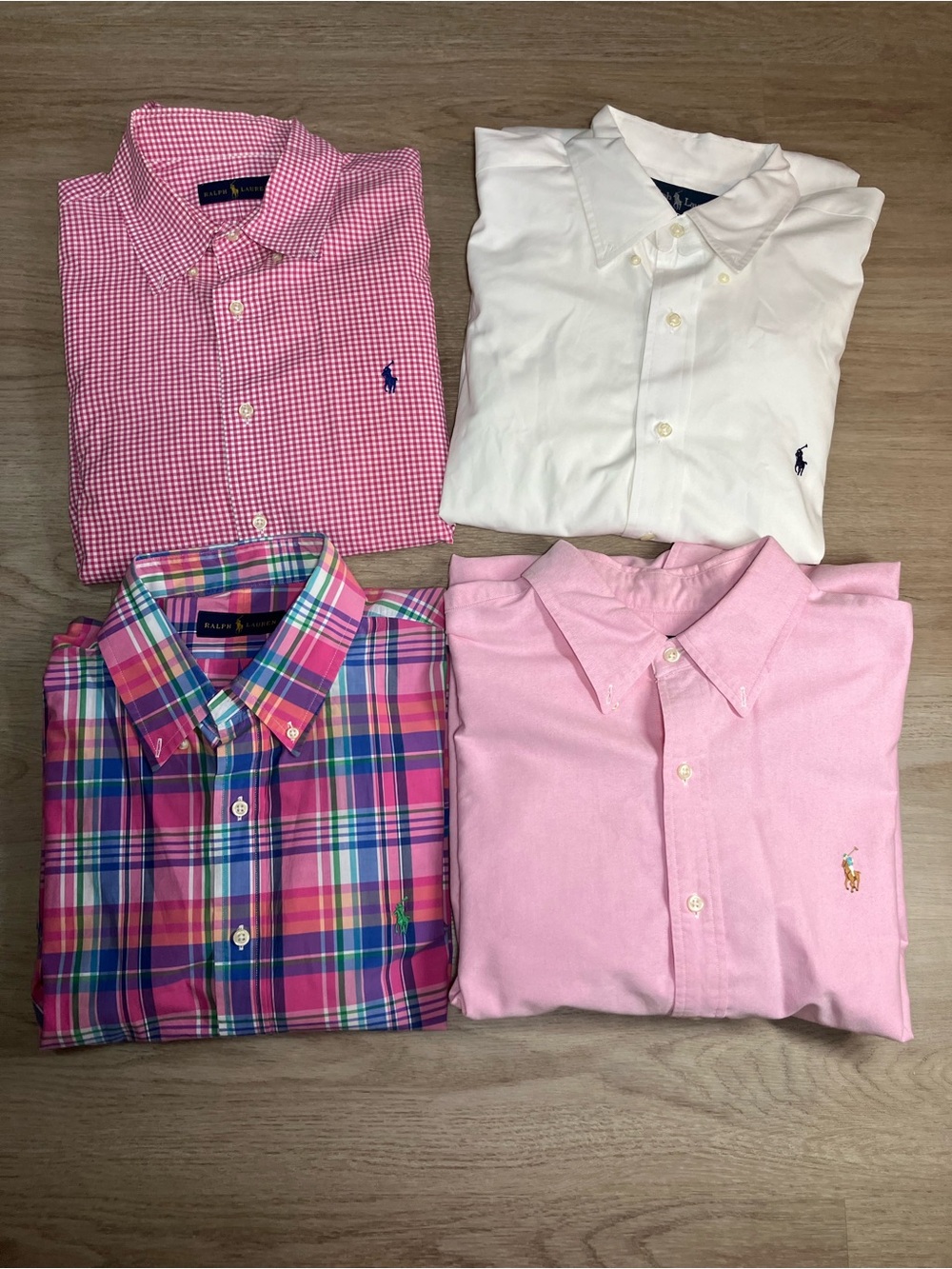 Polo Ralph Lauren Men’s Shirt Lot (4) - Short & Long Sleeve Button Downs XL